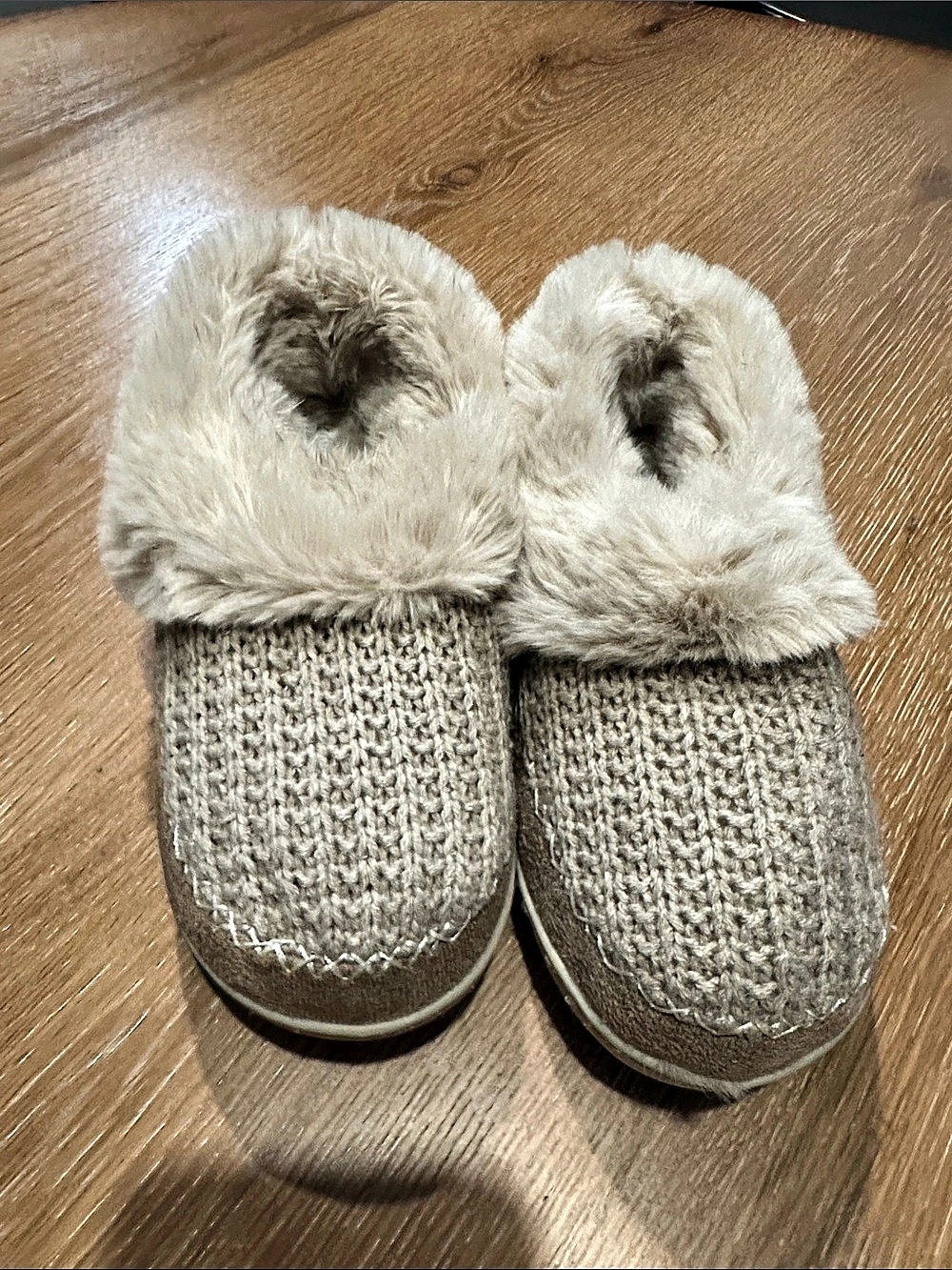 Kooba Faux Fur Lined Slippers in Beige